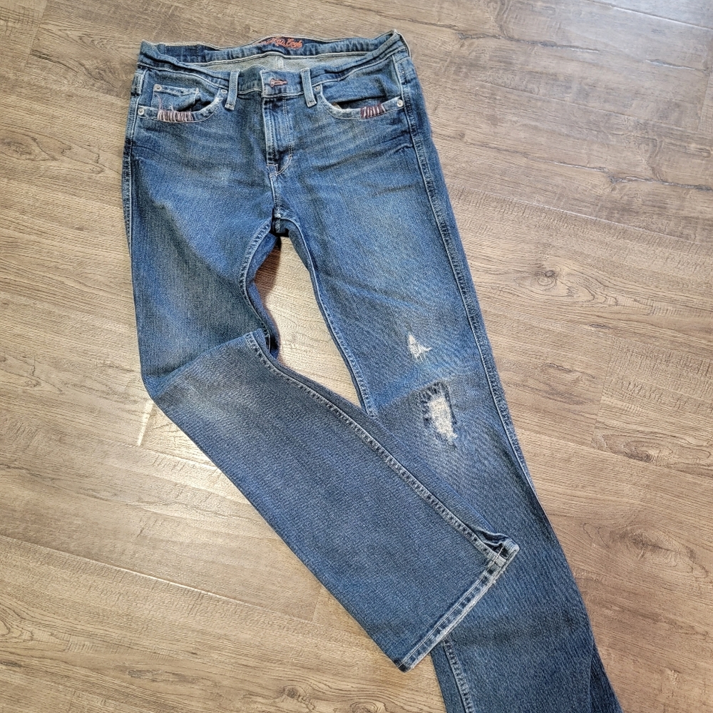 American Eagle Stretch Boot Jeans with distressed detail - 8R